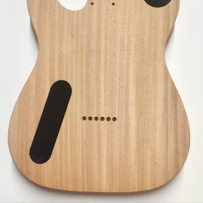 Shepard Custom Guitars Custom Telecaster Body Semi-hollow Backroute F Hole Optional Curly Maple Top On 1pc Mahogany 2026 - Unfinished image 5