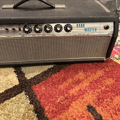 Fender Bandmaster "Drip Edge" 50-Watt 2-Channel Guitar Amp Head 1968 - 1969 Silverface image 4