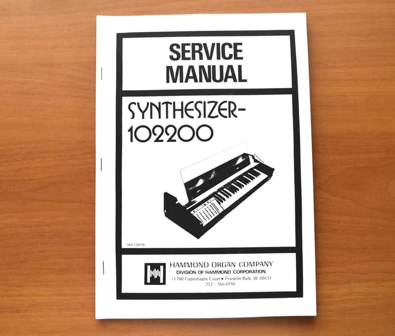 HAMMOND 102200 Service manual image 1