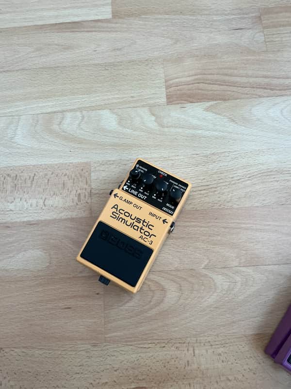 Boss AC-3 Acoustic Simulator (Dark Gray Label) 2006 - Present - Yellow image 1