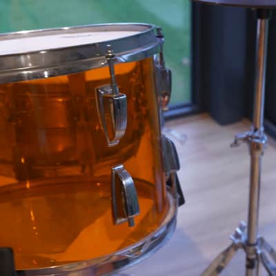 RARE Ludwig Vistalite Orange Drum Kit Owned by Michael Lee (Page & Plant) SIGNED - Delivery Available imagen 18