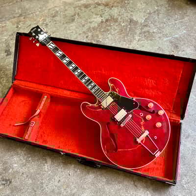 Greco SA-550 c 1975 - Cherry es-335 tdc original vintage MIJ Japan