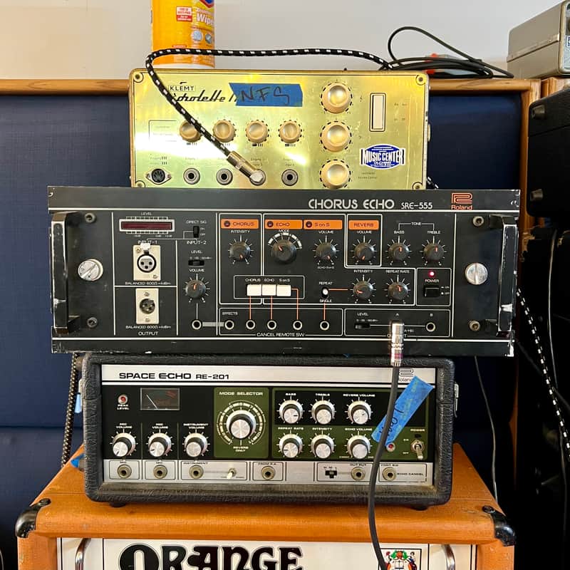 Roland SRE-555 chorus echo c 1980 original vintage MIJ Japan space tape delay reverb analog image 1
