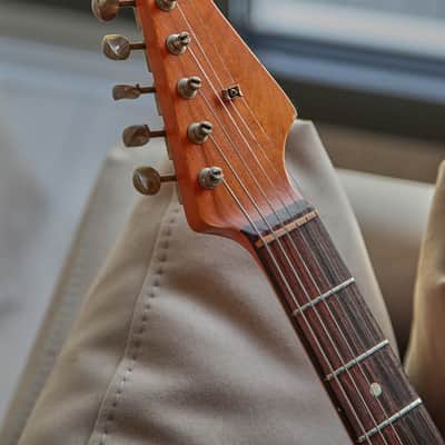 Nash Nash stratocaster guitar Olympic white Relic image 4