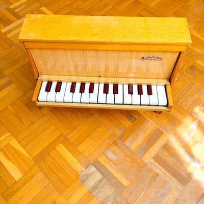Legendary Antique Michelsonne Paris Wooden 25-Keys Upright Real Toy Piano made in France in 1950s! image 17