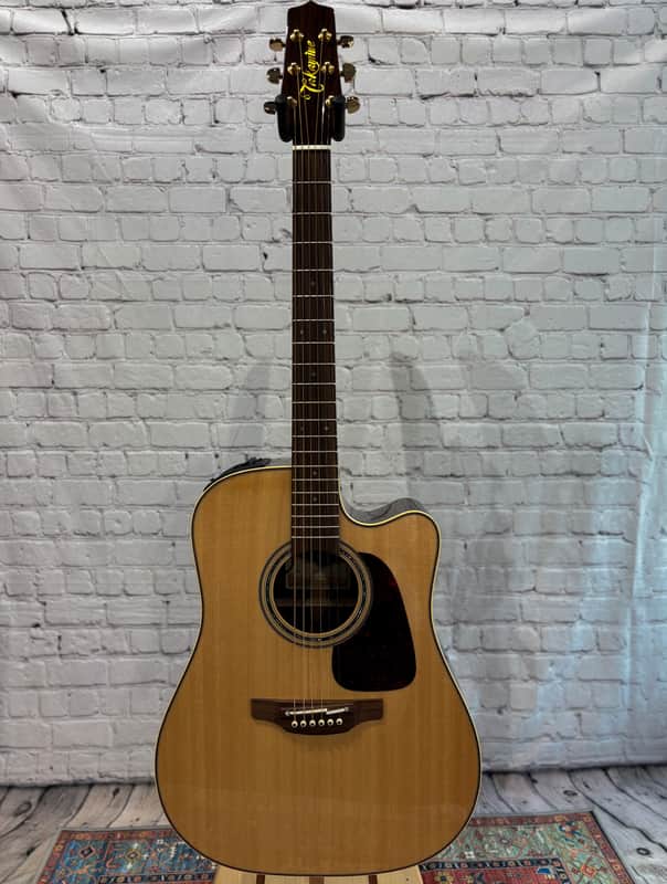 Takamine P5DC Pro Dreadnought Cutaway Acoustic/Electric Guitar Natural image 1