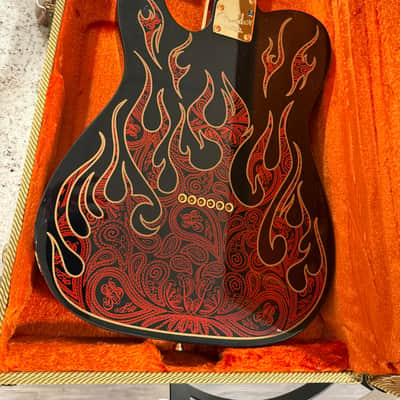 Fender James Burton Artist Series Signature Telecaster 2007 - Present - Red Paisley Flames image 2