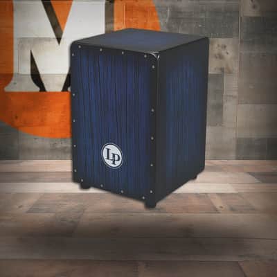 Latin Percussion LP Aspire Accent Cajon - Blue Burst Streak (LPA1332-BBS) image 1