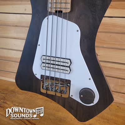 Jones'n Guitars "The Knob" KB 5-String Bass with Access Soft Shell Case - Chambered Walnut, 8lbs 8oz image 7