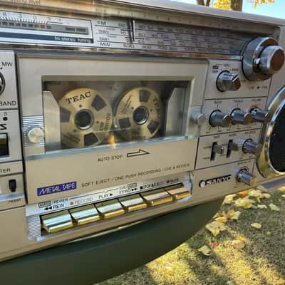 Sanyo M-7900K Rare Vintage Cassette Boombox Getto blaster Serviced Warranty image 9