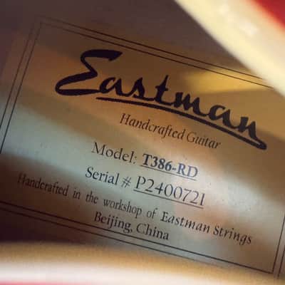 Eastman T386RD Thinline Double Cut 2010s Red image 7