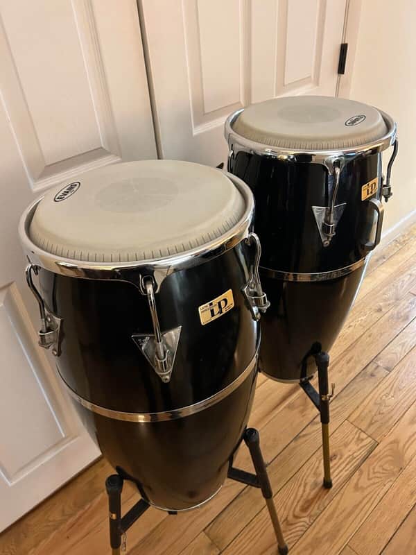 Latin Percussion Palisades Park, NJ Conga Set w/ Original Bags and