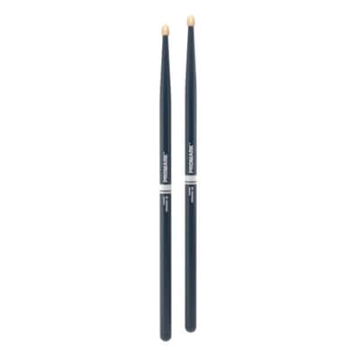 Promark Rebound 5B Painted Acorn Wood Tip Drumsticks - Blue image 2