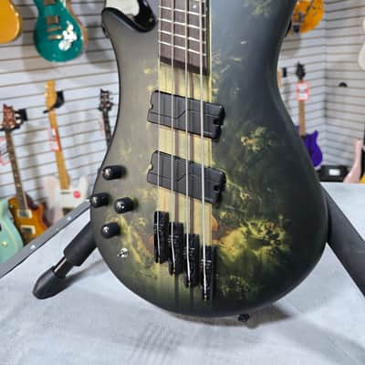 Spector NS Dimension 4 Left-Handed Bass Guitar - Haunted Moss Matte w/Gig Bag #996 image 2