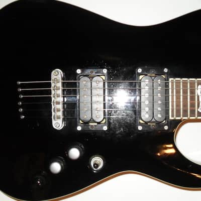 Schecter C1 XXX Black Stripper Inlays image 5