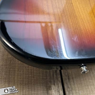 Fender American Performer Mustang Sunburst 2022 MIJ Bridge image 10