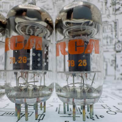 RCA 6201 (GE Made) 12AT7WA 5x Tubes - 1979 NOS Factory Matched Set - Military Spec ECC81 image 4