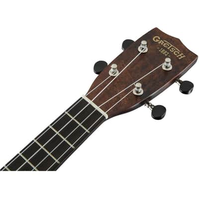 Gretsch G9100-L Soprano Long-Neck Ukulele with Gig Bag, Vintage Mahogany Stain image 8