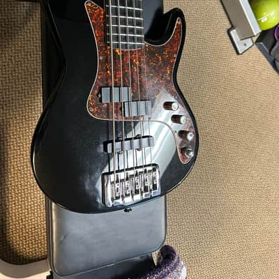 Carvin PB-5 5 String Bass 2015s Black Sparkle image 1