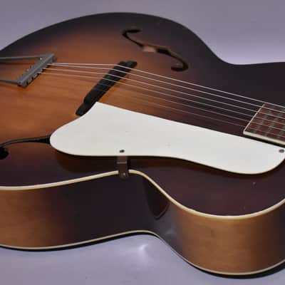 c.1960's Airline N-2 Acoustic Archtop Sunburst image 10