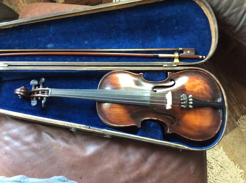 Aubert A Mirecourt Violin Vintage Dark image 1