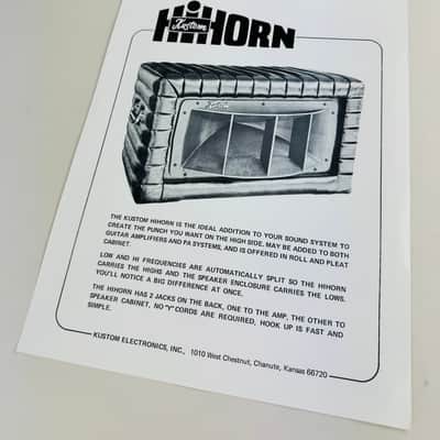 Kustom HiHorn Flyer 1972