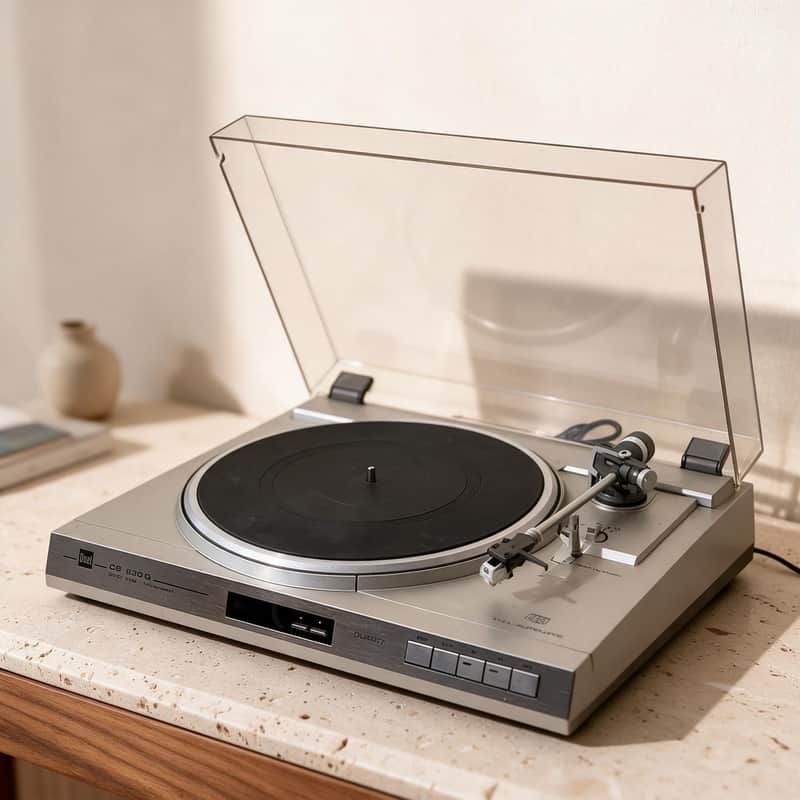 DUAL CS-630Q Rare Vintage Turntable Direct Drive Quartz Stereo Record Warranty