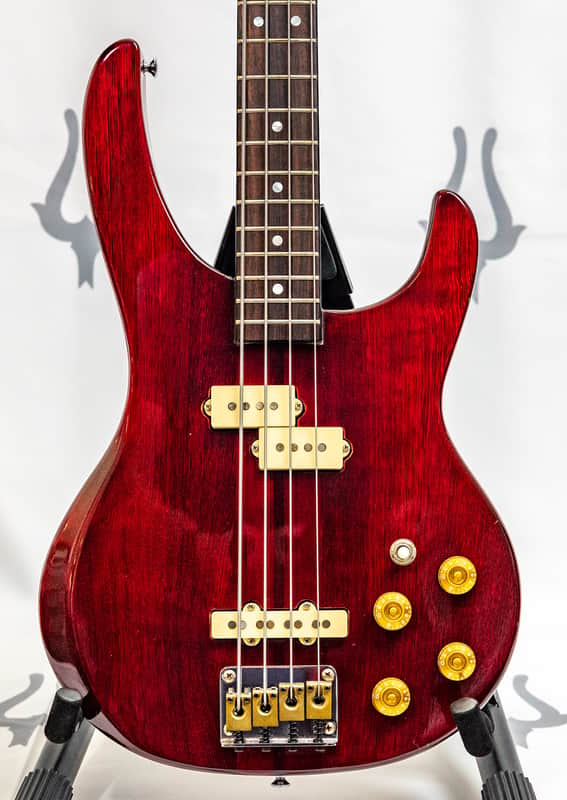 1981 Washburn SB40, SB-40 Bass Wine Red Neckthrough image 1