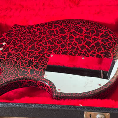 Jerry Jones Electric Sitar 1990s - Red Crackle image 11