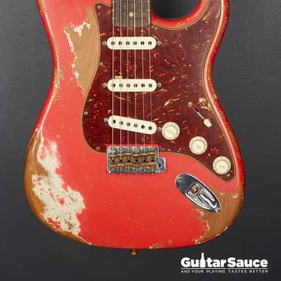Fender Custom Shop Limited Roasted 60 Stratocaster Super Heavy Relic Aged 2024 - Fiesta Red (Cod.1583NG) image 2
