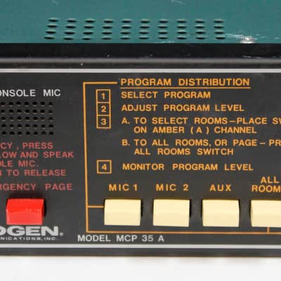 Bogen Communications Model MCP 35 A Master Control Panel for Intercom System! image 4