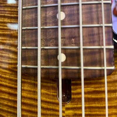 Wilkins Exotic 5 String Bass Made In USA with Gig Bag - Pre Owned image 8