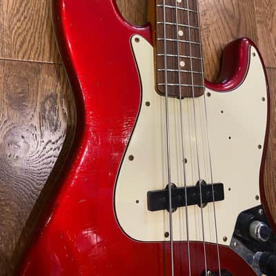 FENDER 62 Jazz Bass Relic Custom Shop 2012 Candy Apple Red image 6