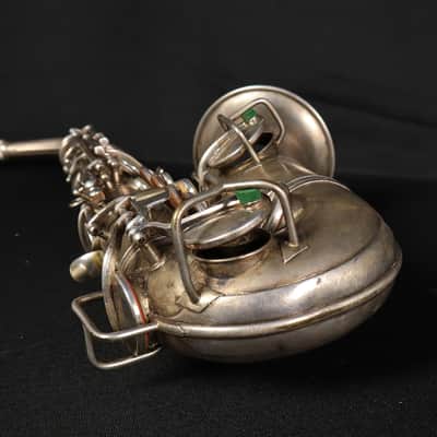 1922 Conn New Wonder Silver Plated Alto Saxophone Sax Gold Wash w/ OHSC image 12