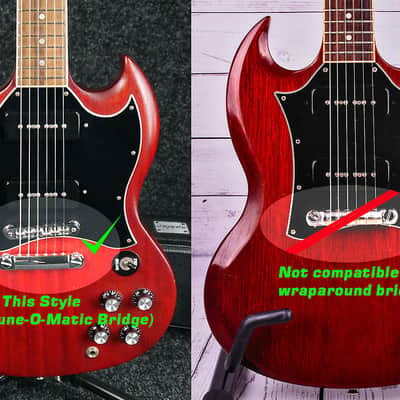 5 Ply Black/White Wide Bevel Pickguard for 1999-2010 Gibson SG Classic P90 Made In USA image 7