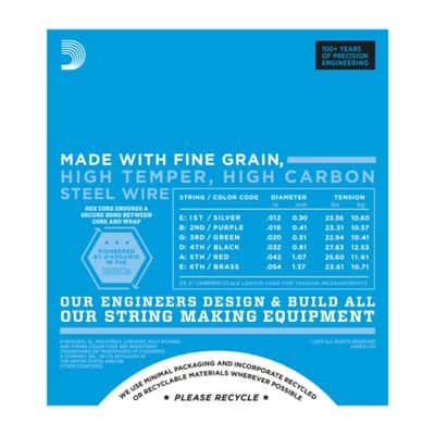 D'Addario E-Guitar Strings EXL145 12-54 Nickel Wound - Electric Guitar Strings image 3
