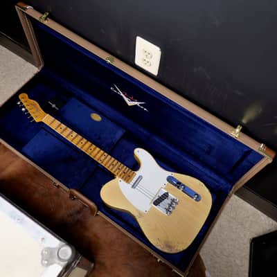 Fender Custom Shop 1954 Telecaster Super Heavy Relic Nocaster Blonde image 12