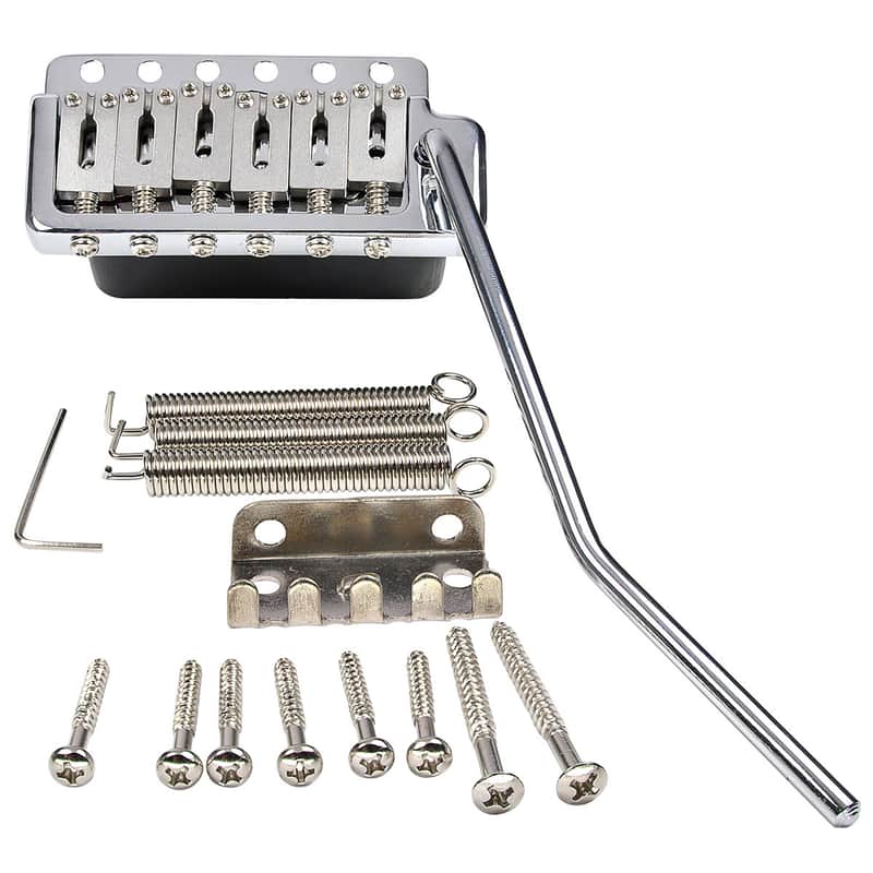 Wilkinson 54mm Stainless Steel SOLID Steel Block, Import Strat, Japan Strat Chrome image 1