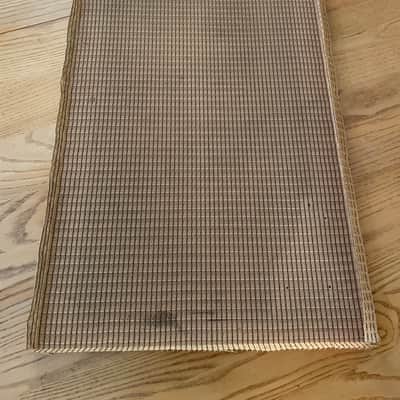 Original Vintage 1961 Wheat Brown Fender Grill Cloth *Brown Super 1961 2x10 Original Grill* image 4
