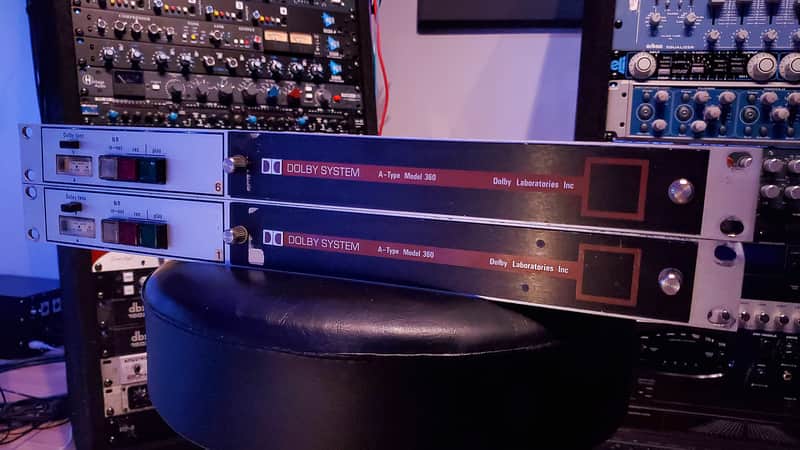 Pair of Dolby A-Type 360, brother of the 361 with Cat 22 card image 1