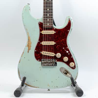 SRV Inspired Parts Stratocaster Sonic Blue w/ 1998 SRV Neck, Real Life Relics Body, Fender Custom Shop and Radioshop Pickups