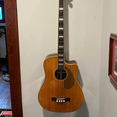 Fender Kingman Bass SCE Acoustic-Electric Bass Natural | Reverb