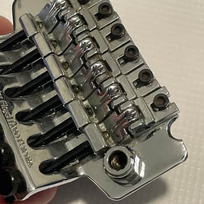 1990's Korean Ibanez RG Series SLT101 SLT-101 Chrome Floyd Rose Single Locking Tremolo Bridge & Arm image 17