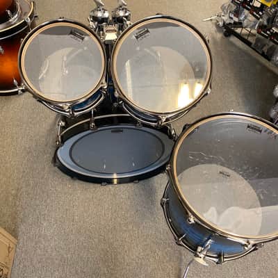 Yamaha Live Custom Hybrid Oak UZU Ice Sunburst 4pc Drum Set image 8