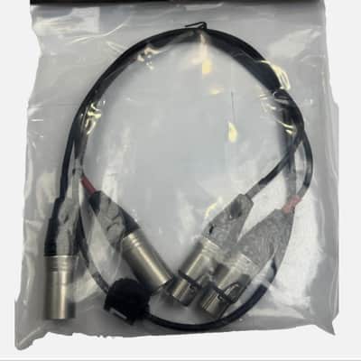LASE 3 Ft Dual Mike Cable W/ NEUTRIK NC3MXX 3-Pin XLR Male to NC3FXXX Female image 1