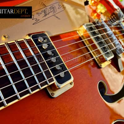 ✮BEAUTIFUL✮2007 Gretsch G-6120 DSV✮DYNASONICS✮BIGSBY✮Orange Stain✮ 7.0 LBS!✮OHSC image 8