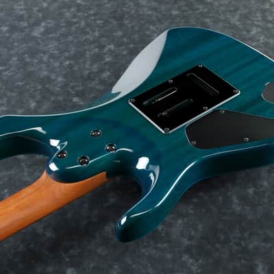 Ibanez Martin Miller Signature 6 String Electric Guitar w/Case - Transparent Aqua Blue (MM1TAB) image 9