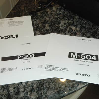 Onkyo P-304 Stereo Preamp and Onkyo M-504 Stereo Amp image 23