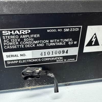 Sharp SM-23 Receiver Receiver HiFi Stereo 2 Channel Vintage Audio Phono Radio image 6