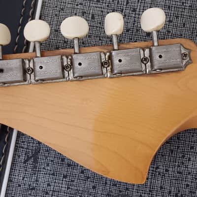 All original vintage 1965 pre-CBS L serial Fender Mustang in gorgeous Daphne blue! image 6